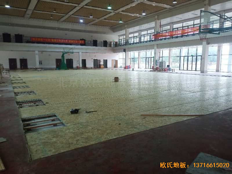 廣西來賓市較好的中學(xué)運(yùn)動(dòng)地板施工案例