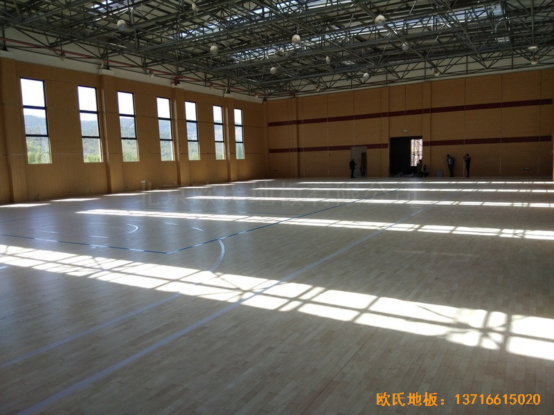 浙江德清縣三合體藝館體育地板施工案例4